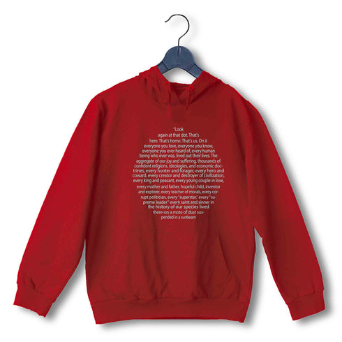 Nerd Physics CARL SAGAN PALE BLUE DOT UNISEX HOODIE Sweatshirts